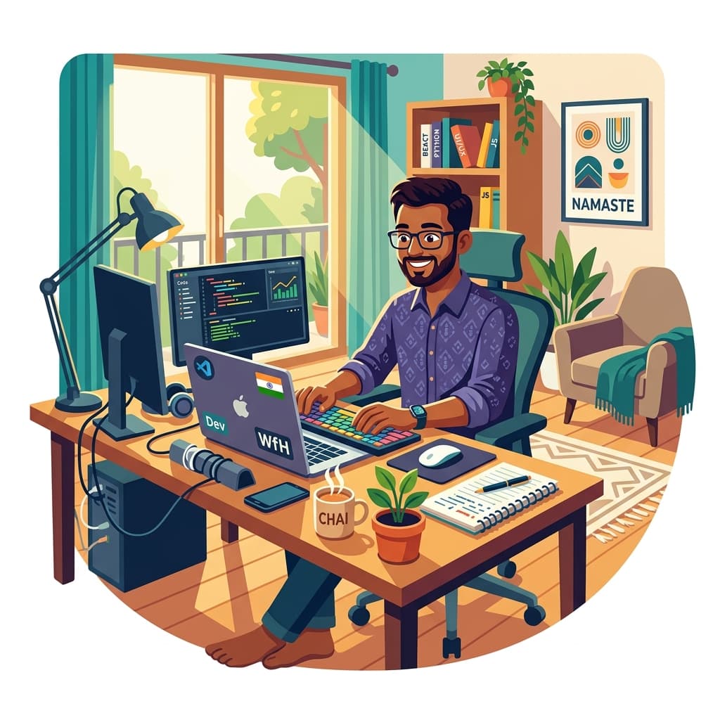 WFH Developer illustration